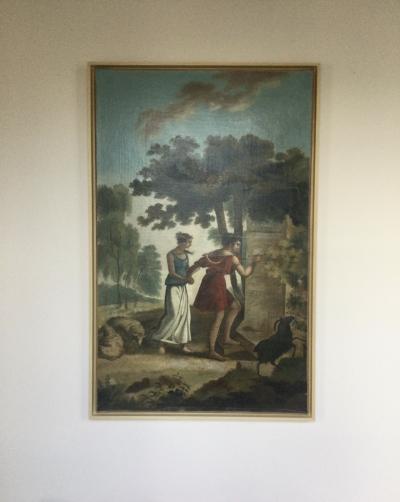 Ecole Française du XIXème siècle dans le goût du XVIIIème siècle - Le serment - Huile sur toile 2
