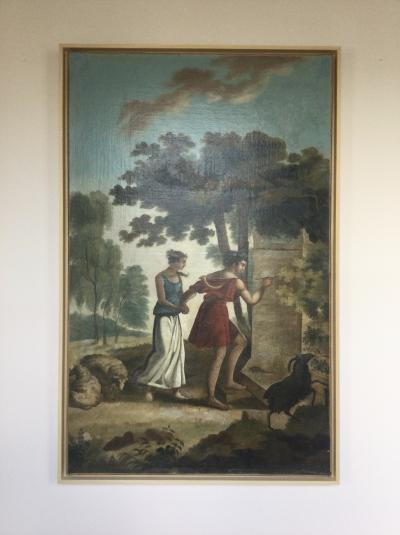 Ecole Française du XIXème siècle dans le goût du XVIIIème siècle - Le serment - Huile sur toile 2