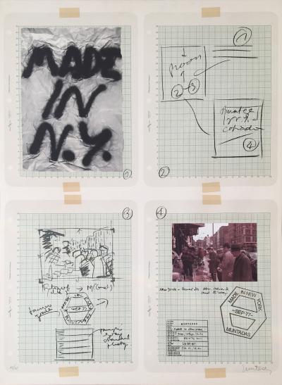 Antoni MUNTADAS - Made in N.Y., 1977, Lithographie originale signée et numérotée 2