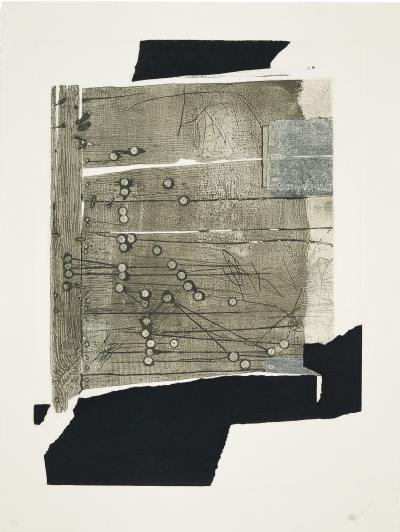 Antoni CLAVE - Xinxetes sobre fusta, 1989, Gravure originale, Signée 2