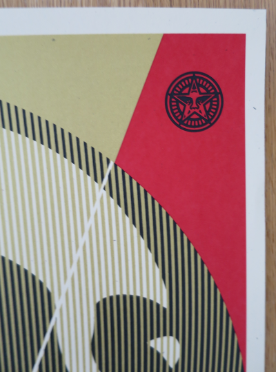 Shepard FAIREY (Obey) -  I See Static Red, 2016 - Sérigraphie signée au crayon 2