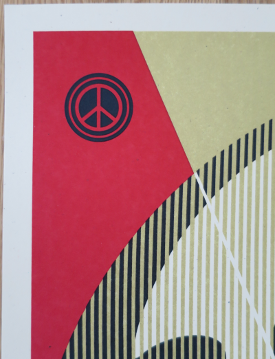 Shepard FAIREY (Obey) -  I See Static Red, 2016 - Sérigraphie signée au crayon 2