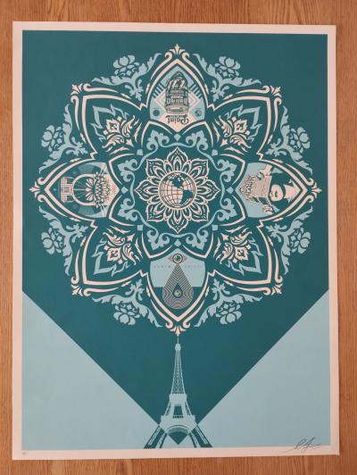 Shepard FAIREY (Obey) -  Delicate Balance, 2015 - Sérigraphie signée et numérotée 2