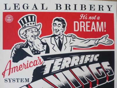 Shepard FAIREY (Obey) - Americas Savings, 2016, Signed and numbered silkscreen 2
