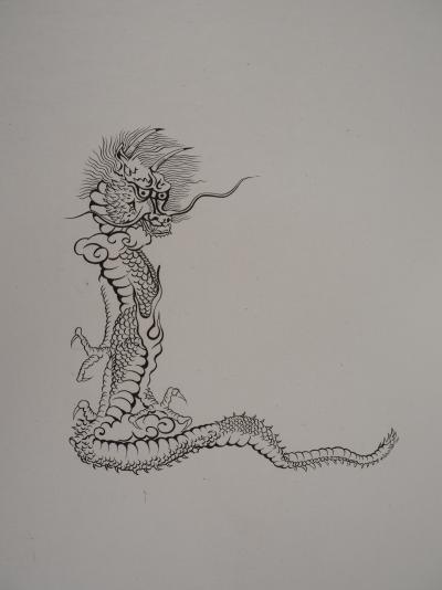 Léonard Tsuguharu FOUJITA - Tortue et Dragon, Ensemble de deux gravures originales 2