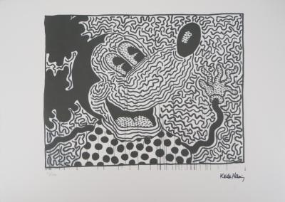 Keith HARING : Happy Mickey - Sérigraphie Signée 2