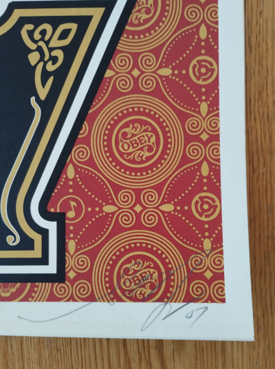 Shepard Fairey (Obey Giant) - 2007 Peace Tree Gold - Sérigraphie 2