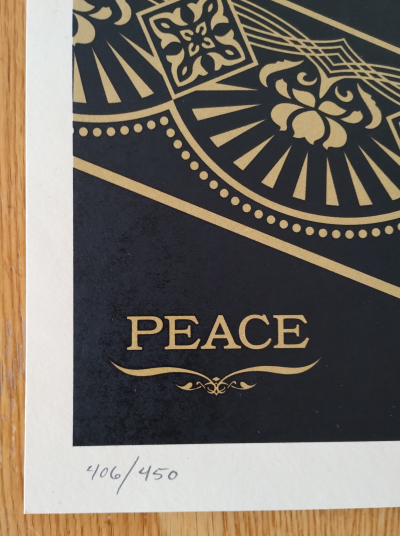 Shepard FAIREY (Obey) - Peace & Justice Woman 13  - Sérigraphie signée au crayon 2