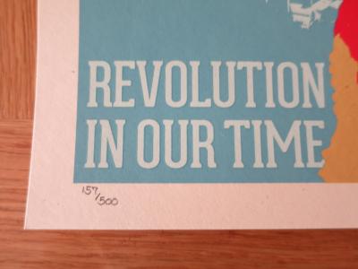Shepard FAIREY (Obey) - Revolution in our time, 2020 - Sérigraphie signée au crayon 2