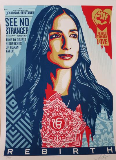 Shepard FAIREY (Obey) - Rebirth, 2021 - Sérigraphie signée au crayon 2