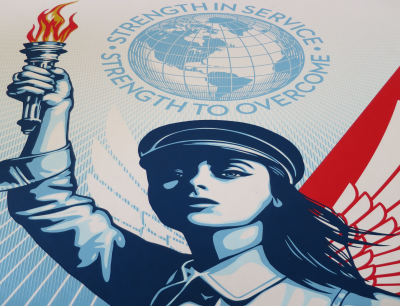 Shepard FAIREY (Obey) - Angel Of Hope And Strength - Sérigraphie signée et numérotée 2