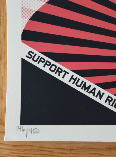Shepard FAIREY (Obey) - Freedom to Lead (Aung San Suu Kyi)  - Sérigraphie signée au crayon 2
