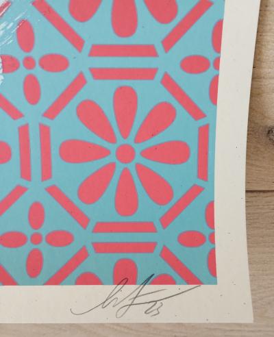 Shepard FAIREY (Obey) - Barbwire Dove Collage - Sérigraphie signée au crayon 2