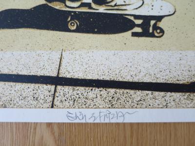Shepard FAIREY (Obey) -  Jeff Ho Zephyr, 2017  - Sérigraphie signée au crayon 2
