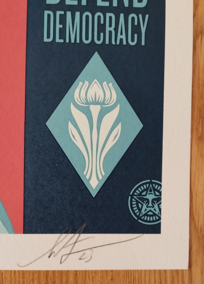 Shepard FAIREY (Obey) -Political Voice  - Sérigraphie signée au crayon 2