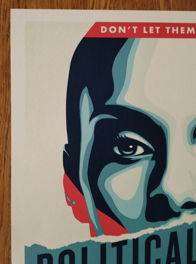 Shepard FAIREY (Obey) -Political Voice  - Sérigraphie signée au crayon 2