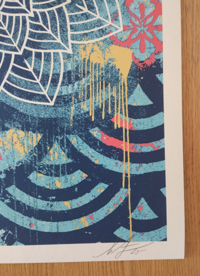 Shepard Fairey (Obey Giant) - Chaos Mandala 2 2025 - Sérigraphie, signée numérotée 2