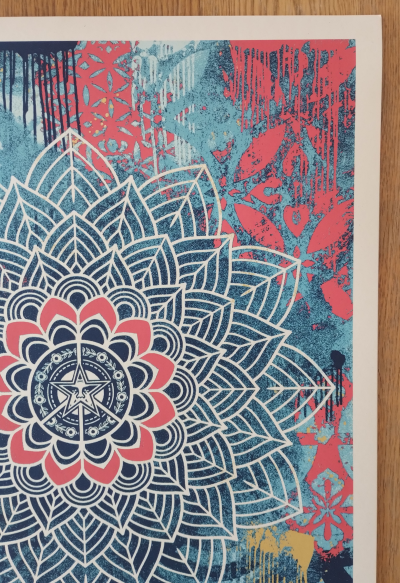 Shepard Fairey (Obey Giant) - Chaos Mandala 2 2025 - Sérigraphie, signée numérotée 2