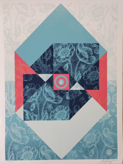 Shepard FAIREY (Obey) - The angles of sedation and destruction, 2023 - Sérigraphie signée au crayon 2