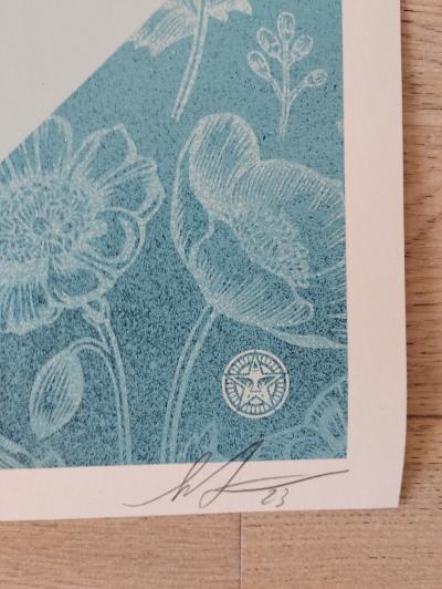 Shepard FAIREY (Obey) - The angles of sedation and destruction, 2023 - Sérigraphie signée au crayon 2