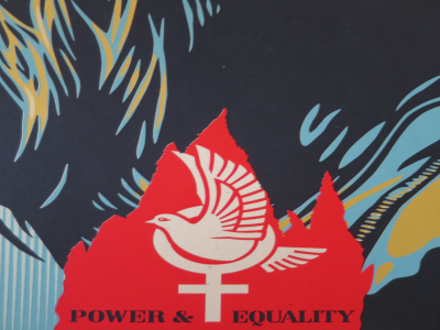 Shepard FAIREY (Obey) -  Power and Equality Flower Edition  - Sérigraphie signée au crayon 2