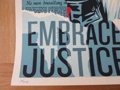 Shepard FAIREY (Obey) - Embrace Justice, 2018, Sérigraphie signée et numérotée 2