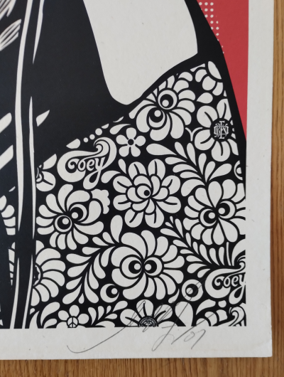 Shepard Fairey (Obey Giant) - Revolutionary Woman With Brush 2