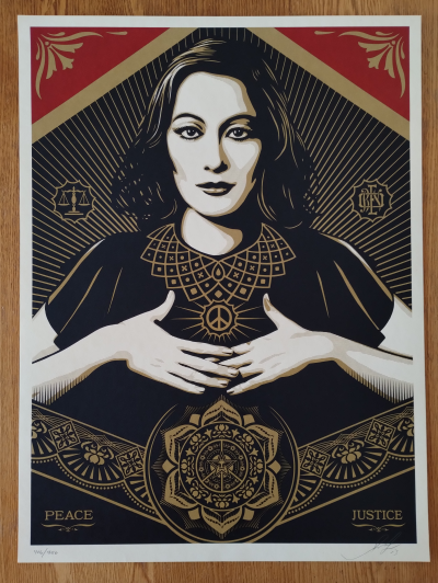 Shepard Fairey (Obey Giant) - 2013 Peace & Justice Woman 2