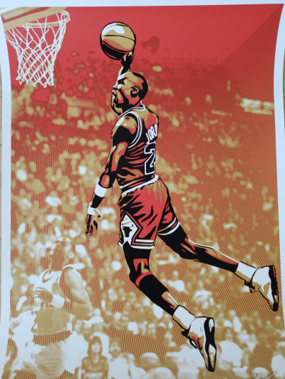 Shepard FAIREY (Obey) - Jordan Bulls 2009 - Sérigraphie signée au crayon 2