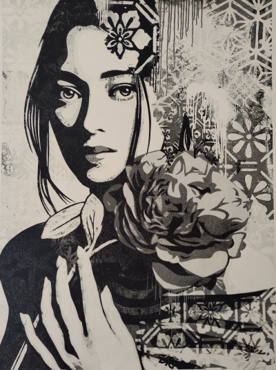 Shepard Fairey (Obey Giant) Incarnation (Silver) - signée - numerotée 2