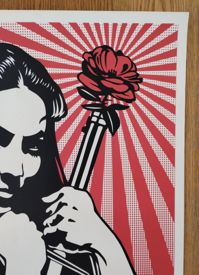 Shepard Fairey (Obey Giant) - Revolutionary Woman With Brush 2