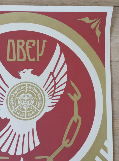 Shepard Fairey (Obey Giant) Peace & Freedom Colombe Holiday 2014 - Sérigraphie, signée numérotée 2