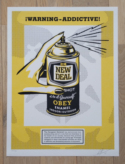 Shepard Fairey (Obey Giant) - 2019 Warning Addictive 2