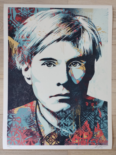 Shepard Fairey (Obey Giant) Warhol Collage (Color), 2023 - Sérigraphie, signée numérotée 2