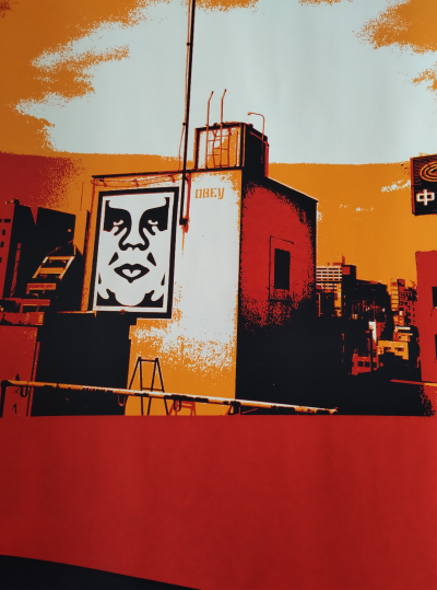 Shepard FAIREY (Obey) - Osaka roof 2000 Fairey  - Sérigraphie signée, numerotée au crayon 2