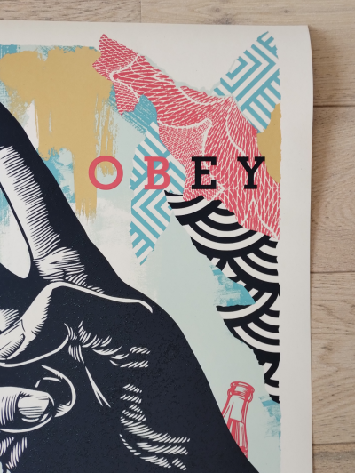 Shepard FAIREY (Obey) - Raise The Level (Peace) - Sérigraphie signée au crayon 2
