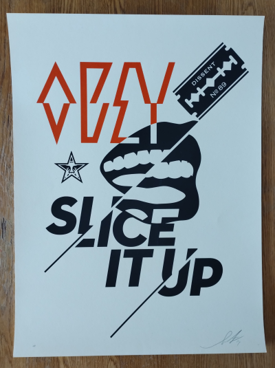 Shepard Fairey (Obey Giant) Slice It Up 2014 2