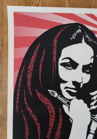 Shepard Fairey (Obey Giant) - Revolutionary Woman With Brush 2