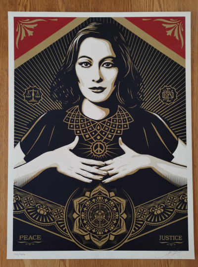 Shepard Fairey (Obey Giant) - 2013 Peace & Justice Woman 2