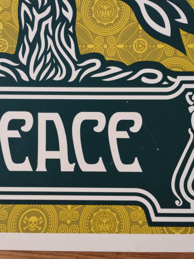 Shepard Fairey (Obey Giant) - 2007 Peace Tree Yellow AP - Sérigraphie 2