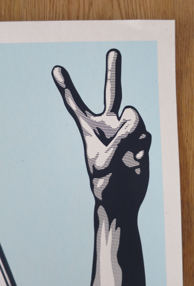 Shepard FAIREY (Obey) - Revolution in our time, 2020 - Sérigraphie signée au crayon 2