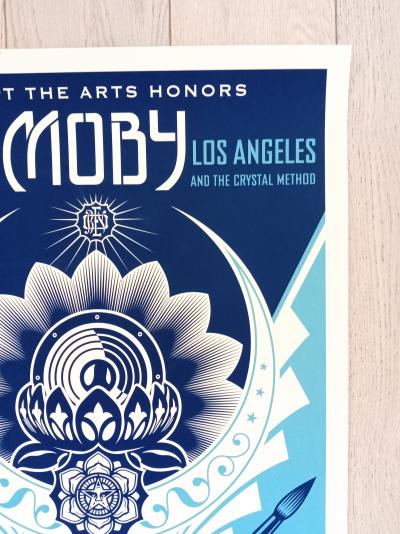 Shepard FAIREY (Obey) - Adopts The Art Lotus 2019 - Sérigraphie signée au crayon 2