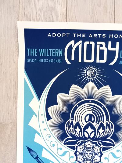 Shepard FAIREY (Obey) - Adopts The Art Lotus 2019 - Sérigraphie signée au crayon 2