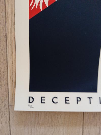 Shepard FAIREY (Obey) - Deception Disorder - Sérigraphie signée au crayon 2