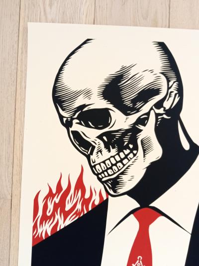 Shepard FAIREY (Obey) - Deception Disorder - Sérigraphie signée au crayon 2