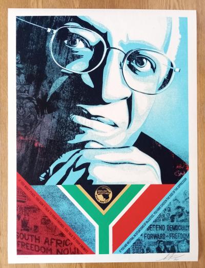 Shepard FAIREY (Obey) - Desmond Tutu 2022 - Sérigraphie 2