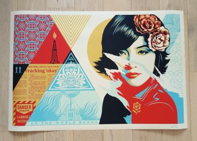 Shepard Fairey (Obey Giant) Open minds - signée - numerotée 2