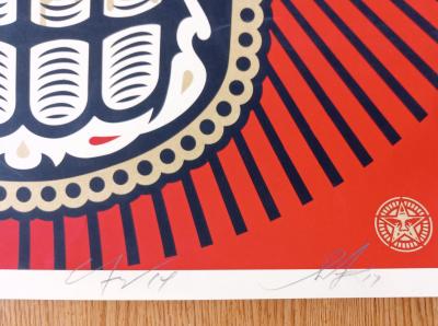 Shepard FAIREY (Obey) - Power and Glory Day of the Dead Skull, 2014 - Sérigraphie signée au crayon 2