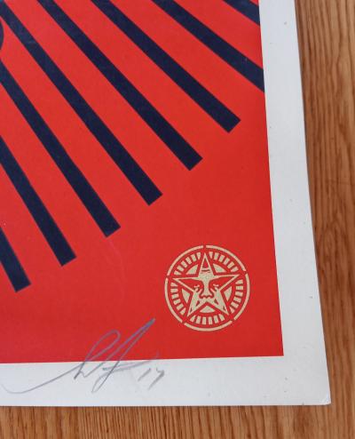 Shepard FAIREY (Obey) - Power and Glory Day of the Dead Skull, 2014 - Sérigraphie signée au crayon 2