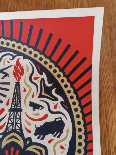 Shepard FAIREY (Obey) - Power and Glory Day of the Dead Skull, 2014 - Sérigraphie signée au crayon 2